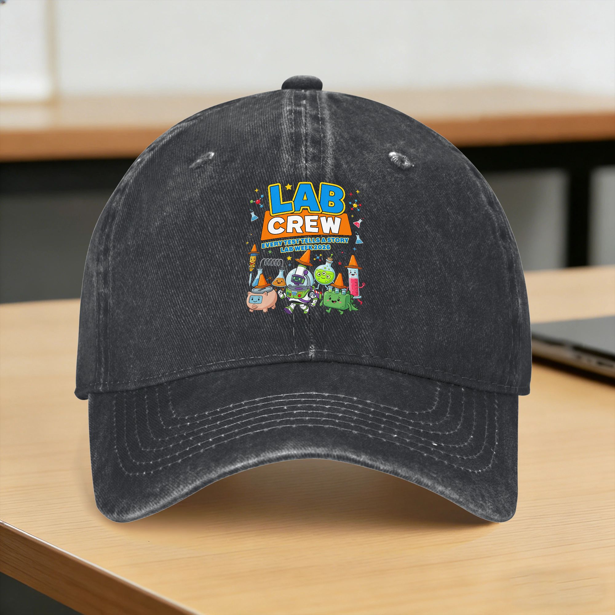 Medical Lab Week - Gorra de Béisbol Retro con Estampado