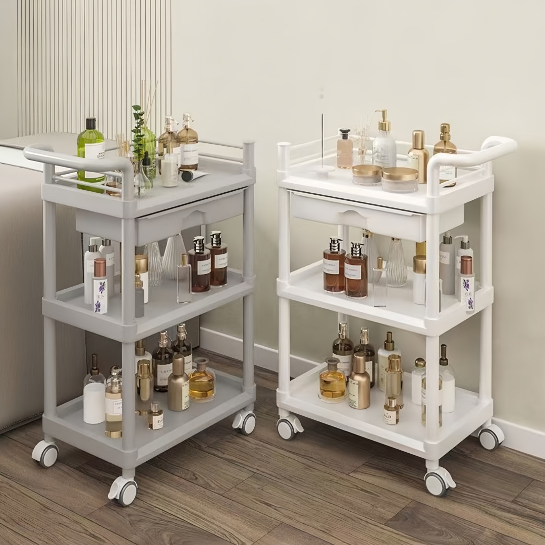 Medical Lab Furniture - Carrito Médico de 3 Niveles con