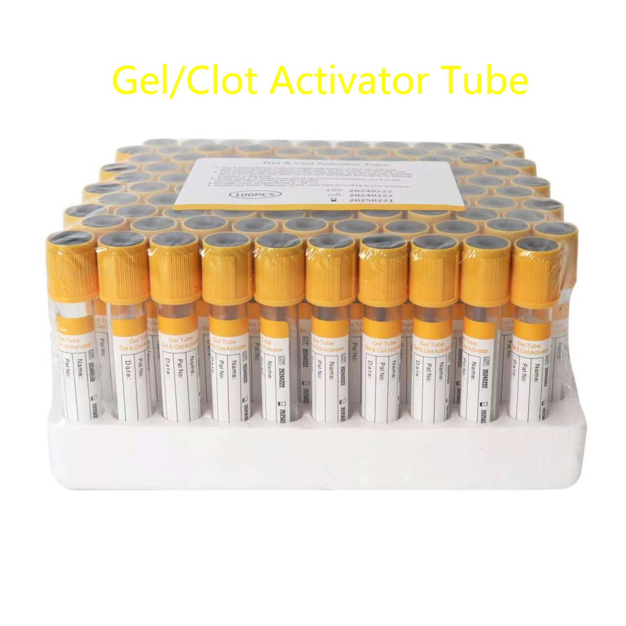 Blood Collection Tube - 100 Unidades de Tubos de Vacío