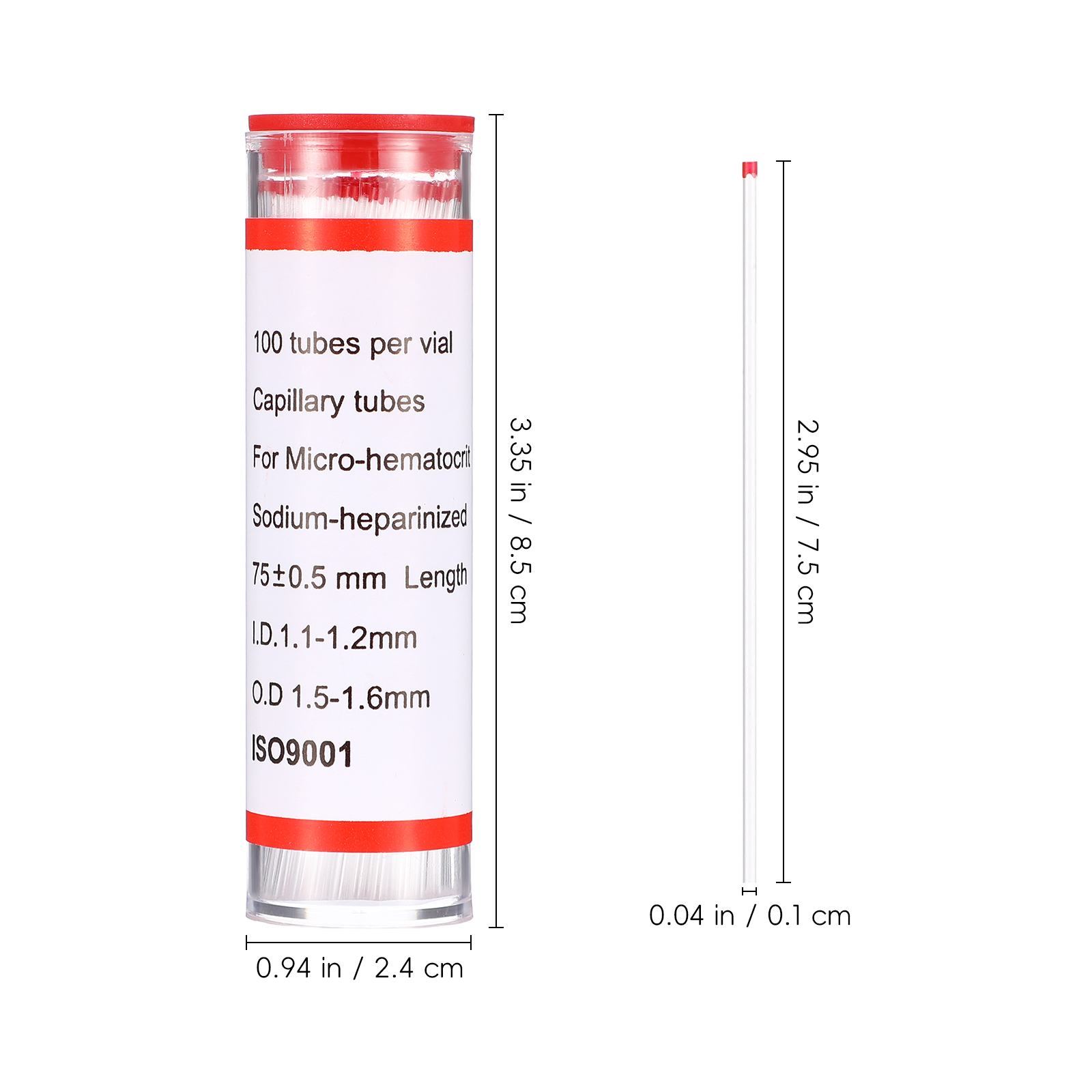Tubo capilar de vidrio de 75mm - Blood Collection Tube reseña y precio