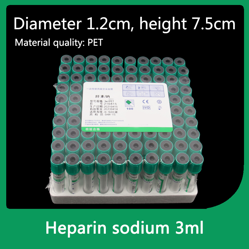 Tubo antiagulante de sodio Hep - Blood Collection Tube reseña y precio