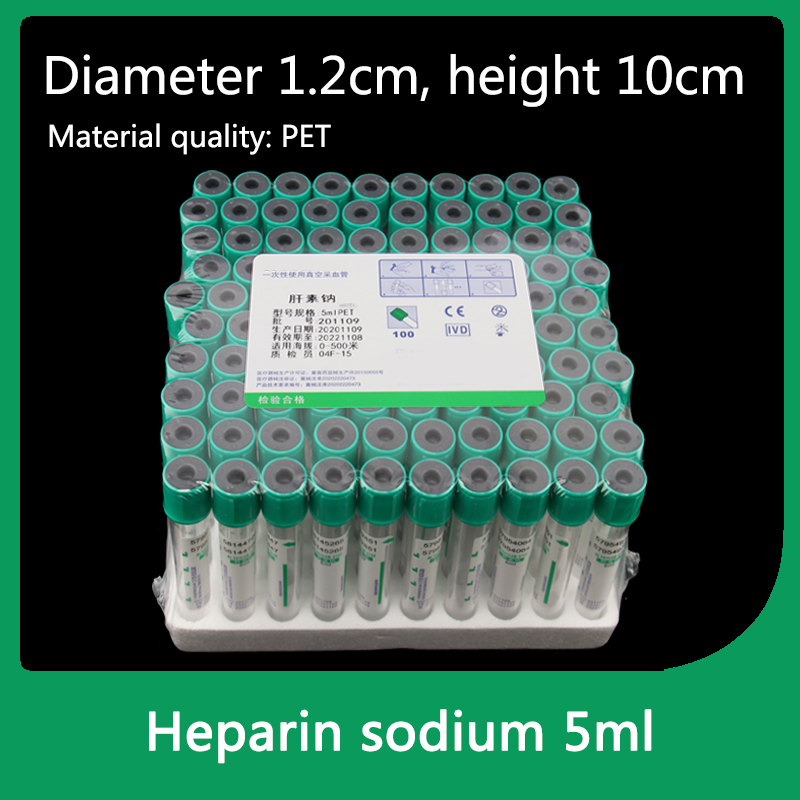 Tubo antiagulante de sodio Hep - Blood Collection Tube reseña y precio