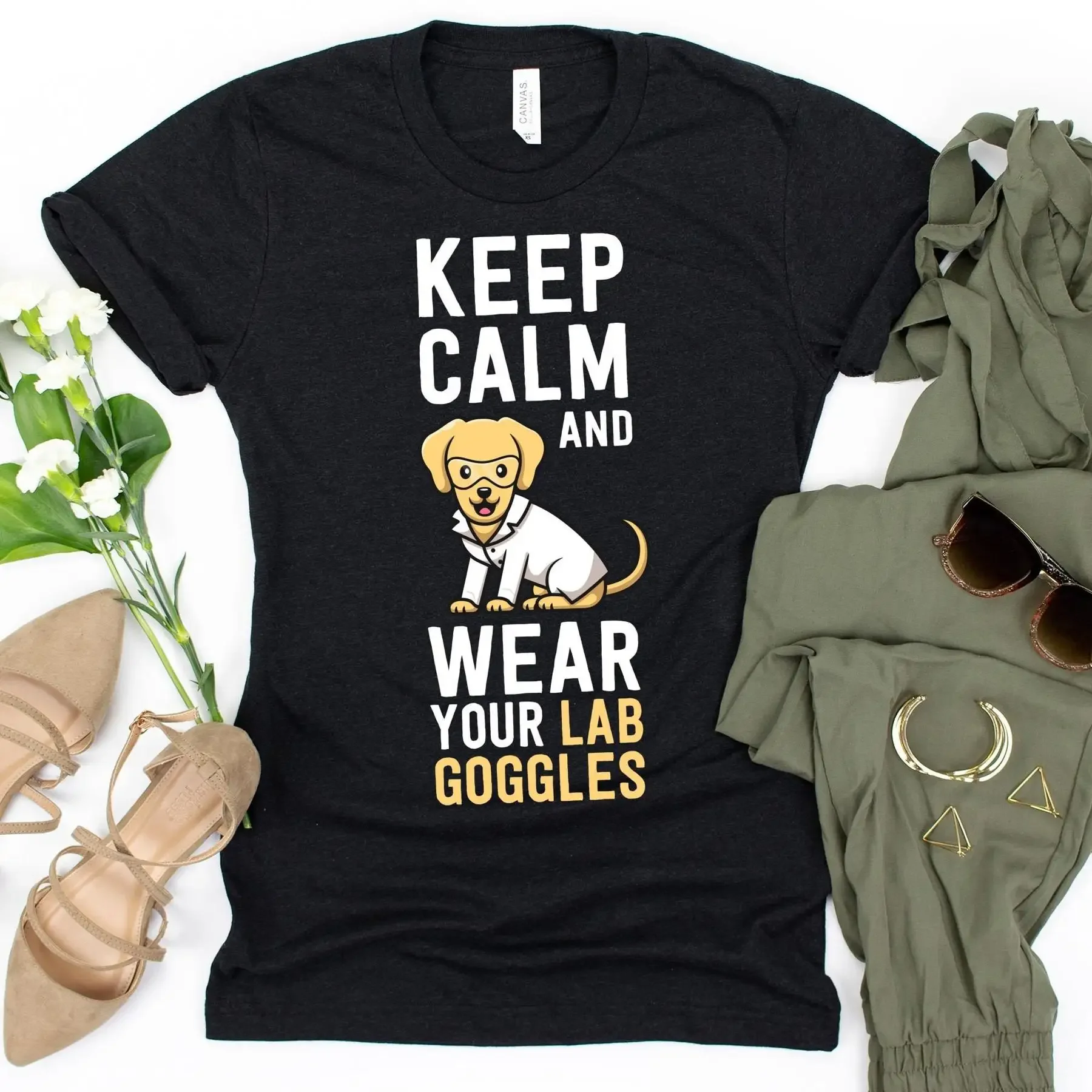 Camiseta Keep Calm And Wear Yo - Medical Lab Scientist reseña y precio