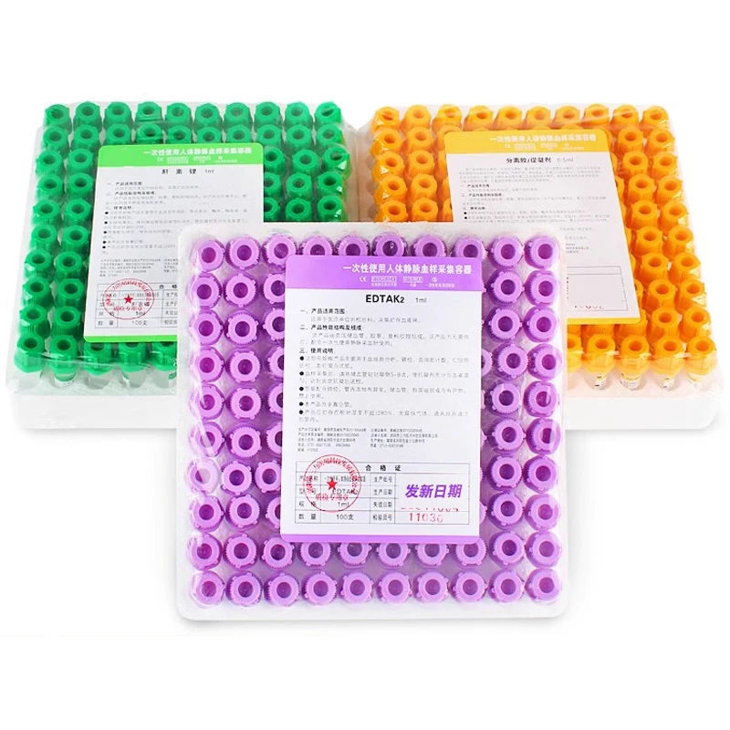 100 tubos estériles para recol - Blood Collection Tube reseña y precio