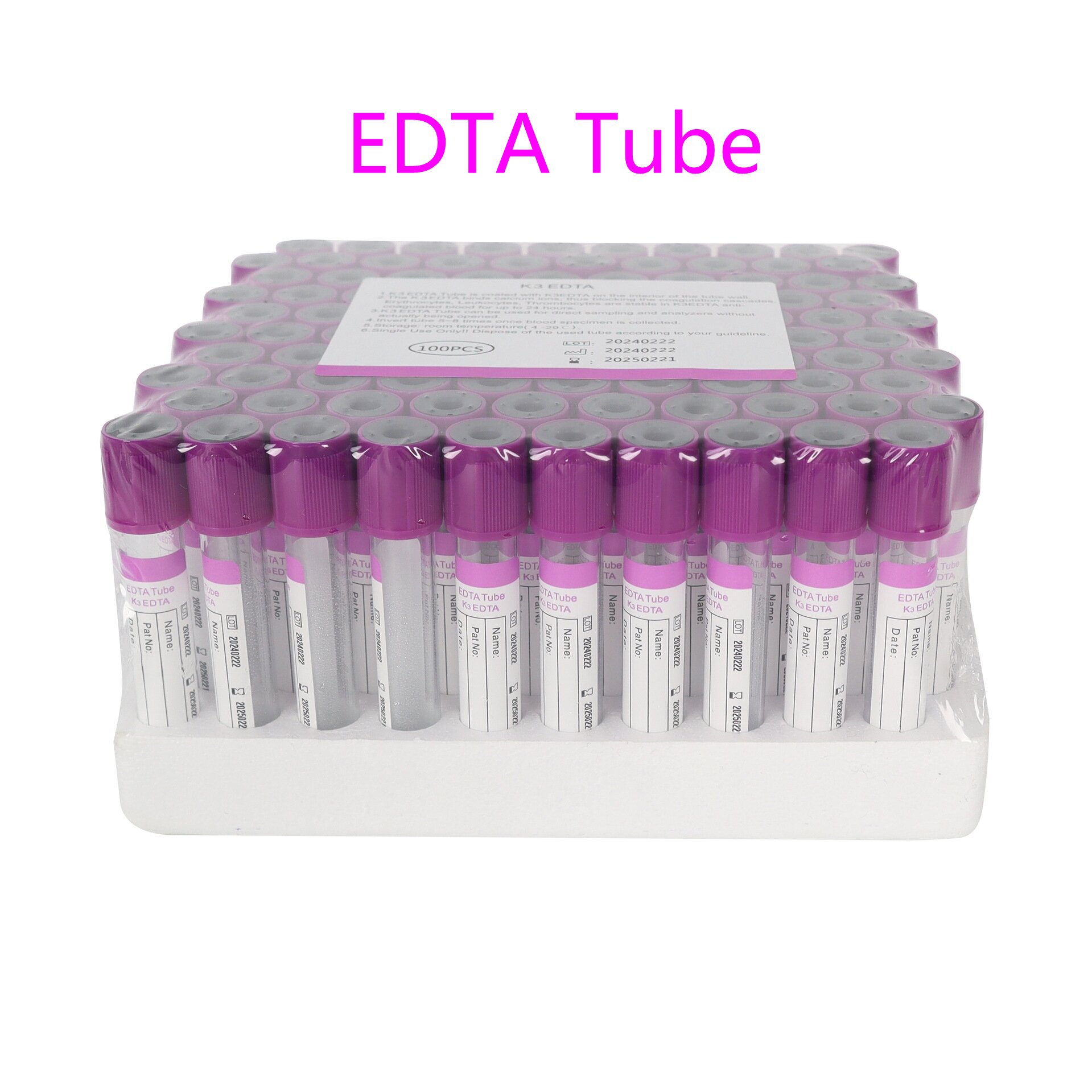 100 Unidades de Tubos de Vacío - Blood Collection Tube reseña y precio